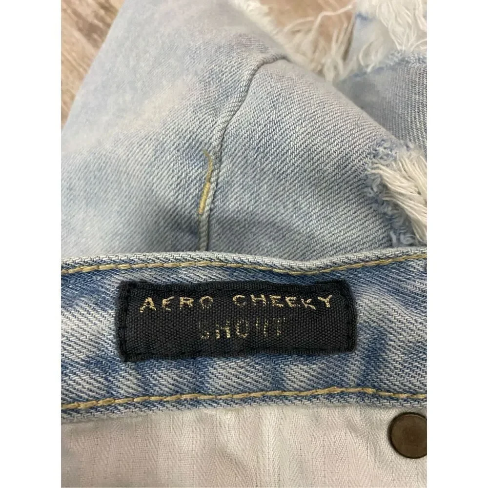 Aeropostale Aero Cheeky Jean Shorts Size 8